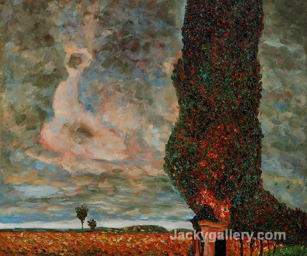 High Poplar by Claude Monet paintings reproduction